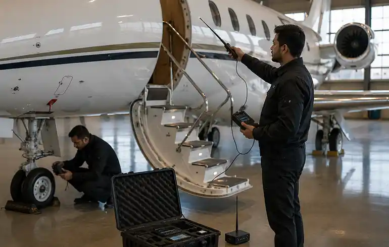 Chartered Jet tscm india